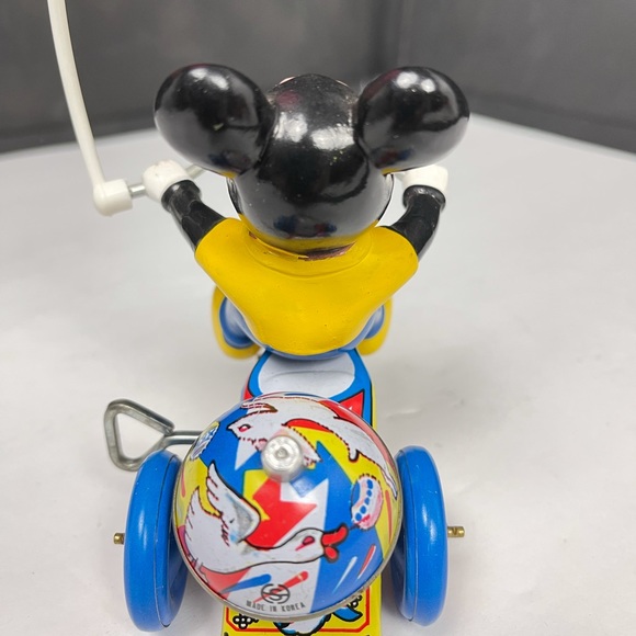 Antique Lineman Mickey Mouse  tricycle windup toy - Picture 8 of 10
